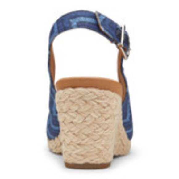 Vionic Coralina Slingback Wedge in Navy - Picture 5 of 6